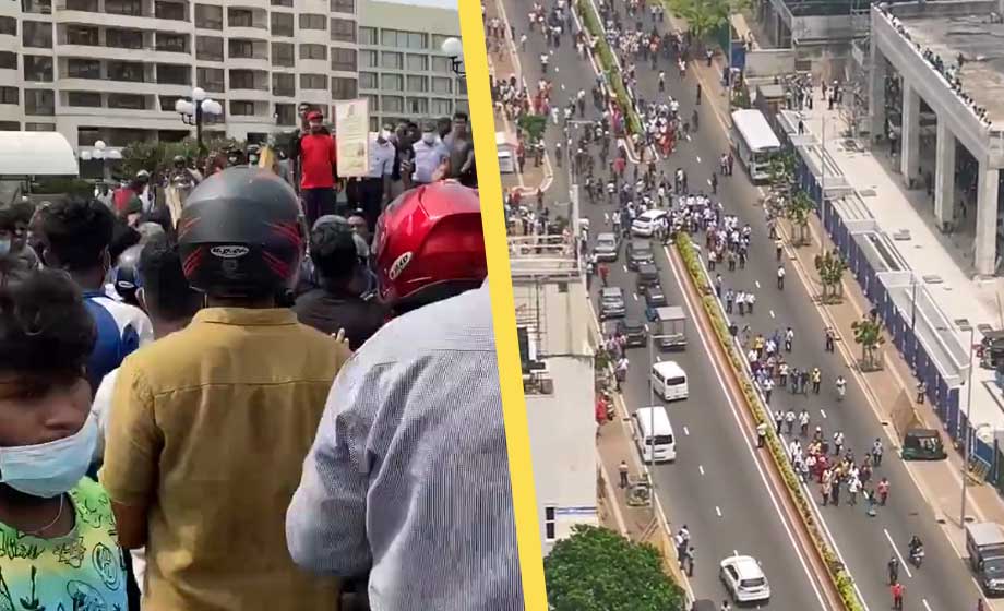 Sri Lankas premiärminister avgår efter regeringskritiska demonstrationer