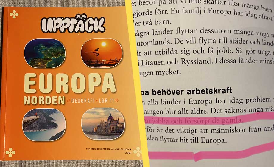 Propaganda för utomeuropeisk invandring i studentlitteratur