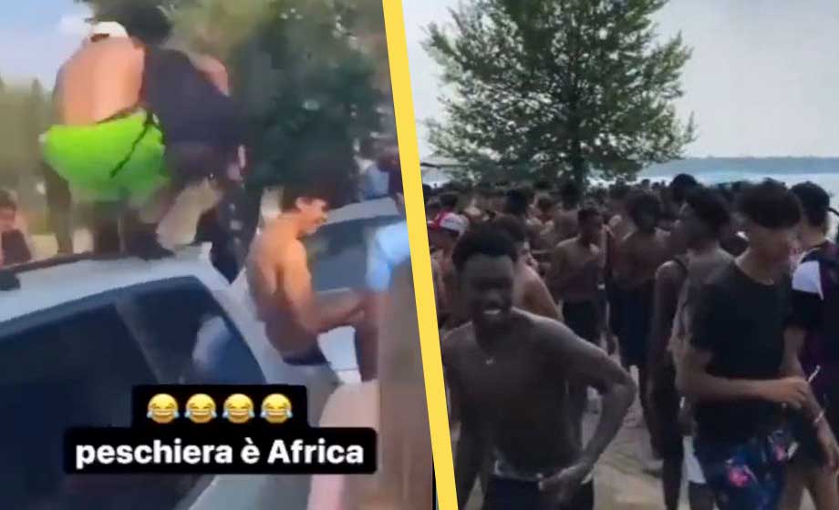 Nordafrikanska ungdomar skapar kaos i italienska turistorter