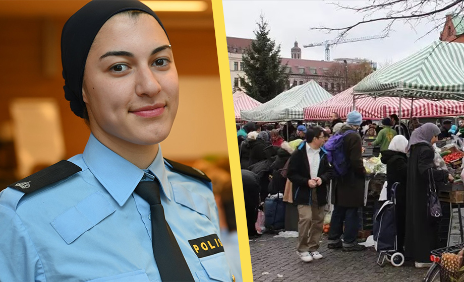 Slöjkvinna är Malmöpolisens nya modell