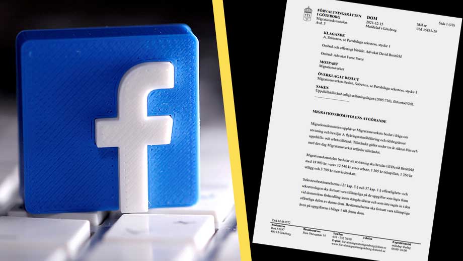 Tusentals vänner på Facebook gav flyktingstatus