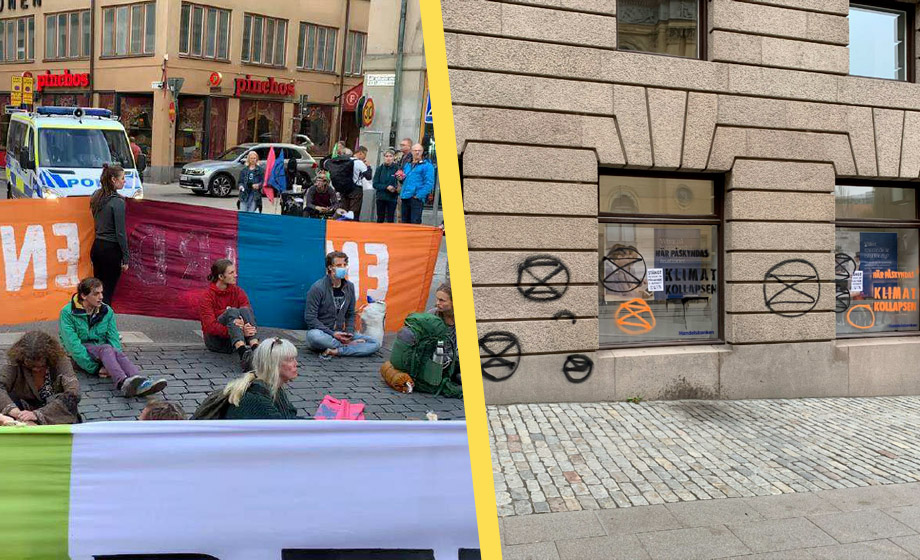 Nitton klimatextremister döms för klottervandalism