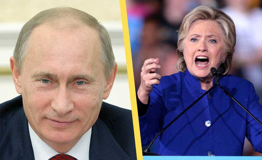 Clinton anklagar Putin för sexism – använde sig av ’manspreading’