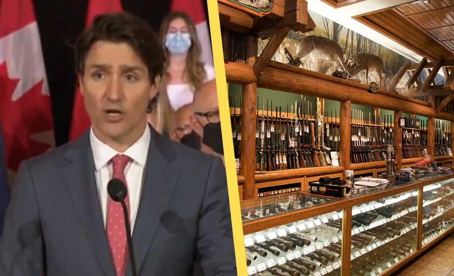 Trudeaus regering förbjuder import, köp och försäljning av vapen