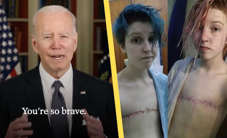 Biden ger stöd till könsbyte på barn