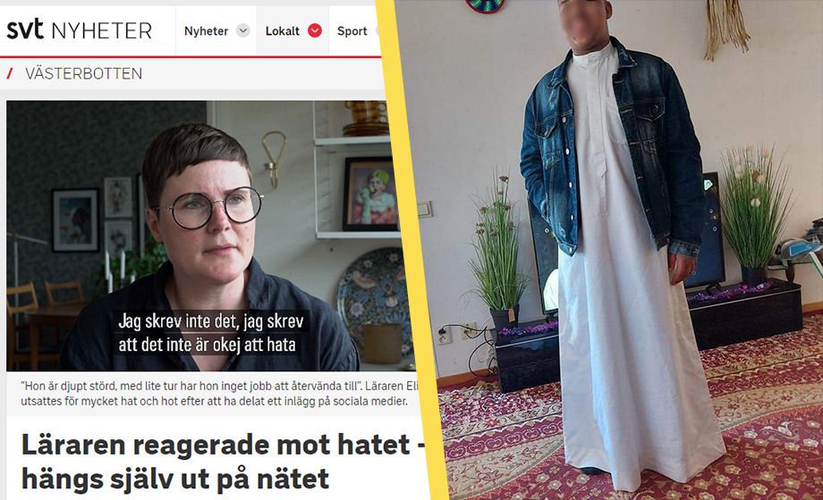 SVT rycker ut för ’sluta hata’-läraren: ”Det är inte okej att hata”