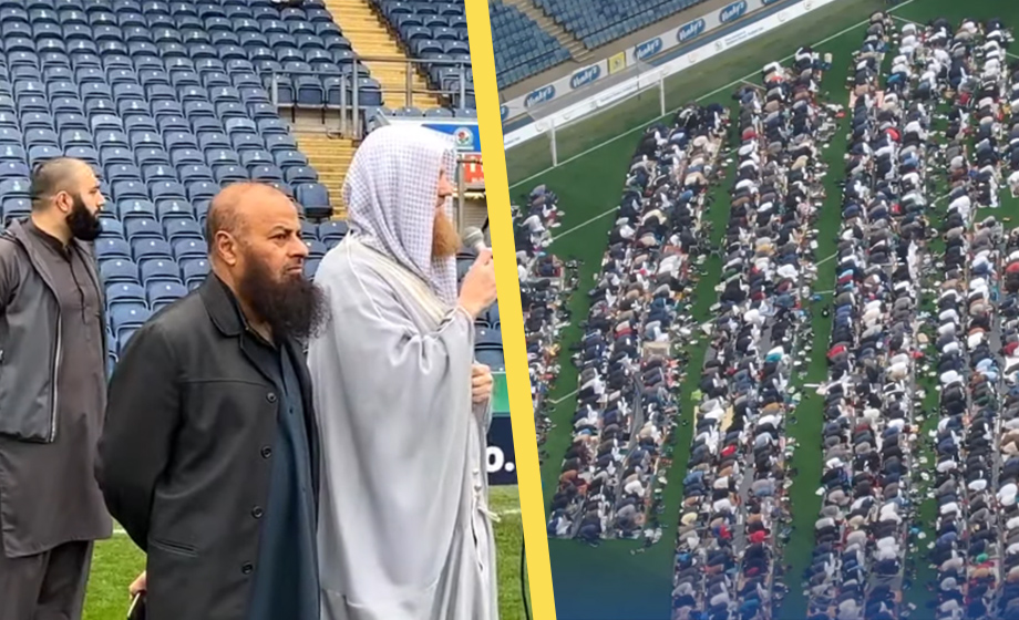 Engelsk fotbollsklubb anordnar muslimsk massbön