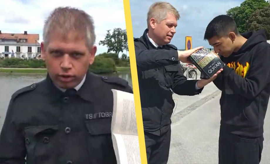 Paludan höll Gotlands första koranbränning