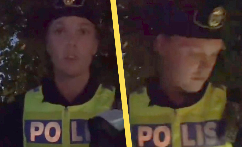 VIDEO: Invandrare förnedrar polis – ”Hyscha inte mig din aspirant”