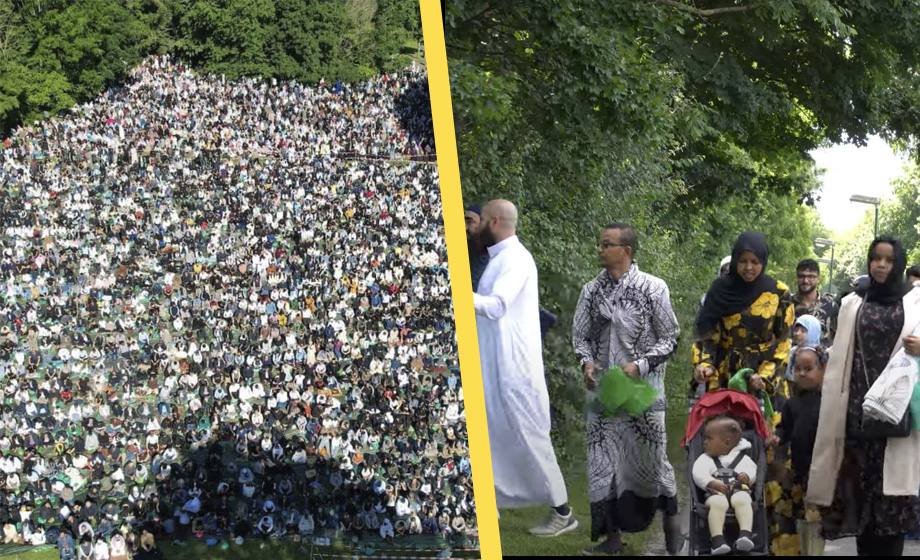 VIDEO: Muslimer tar över Malmö-parken