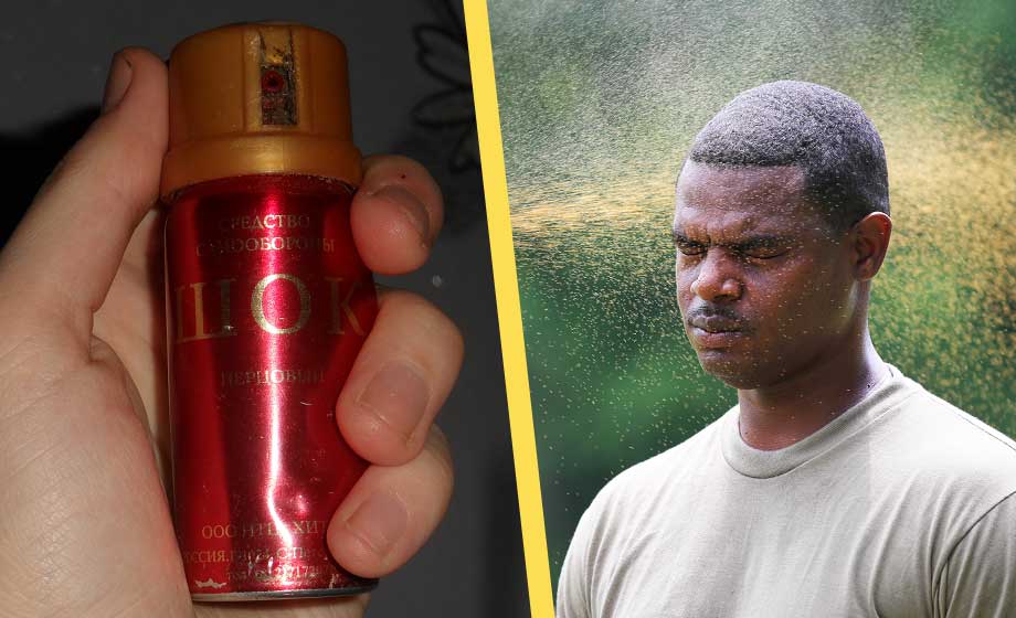 Otrygg tonårstjej döms för pepparspray