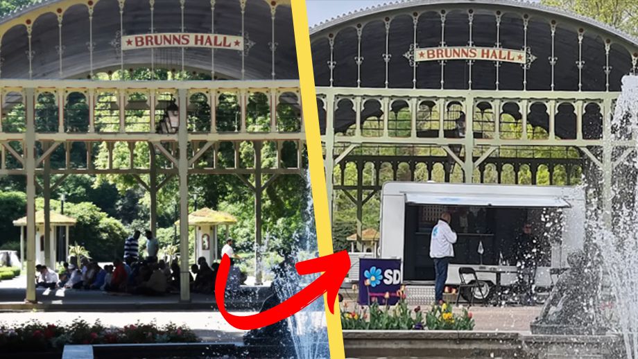 SD stoppade utomhusmoskén i brunnshallarna