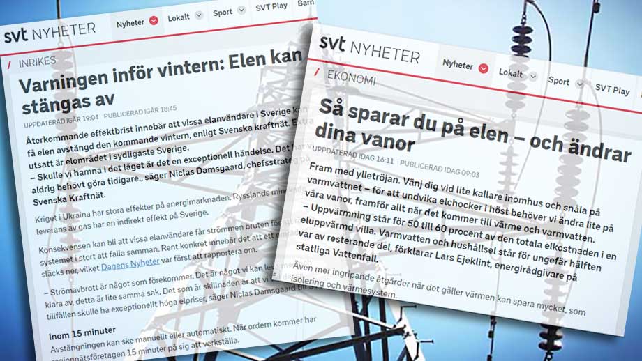 SVT tipsar: Så klarar du dig när Sverige blir elektriskt u-land
