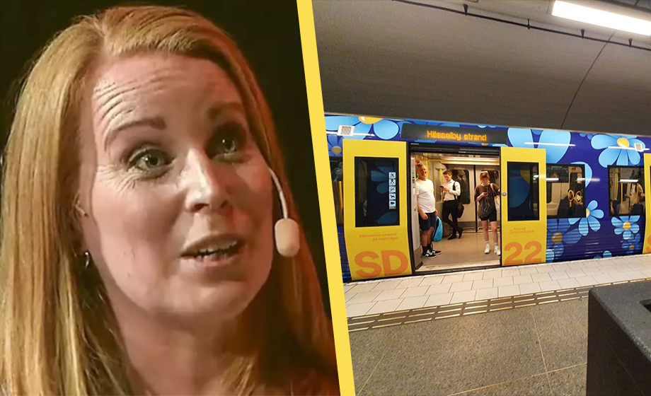 Lööf rasar över SD:s tunnelbanekampanj: ”Rasistiskt”