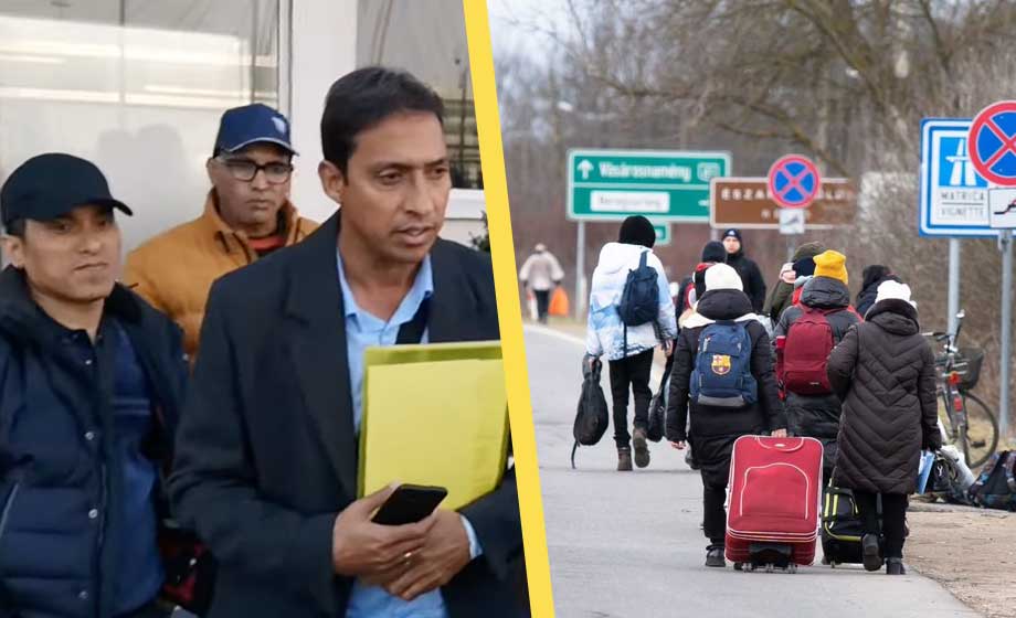 Hundratusentals icke-européer utger sig för att vara flyktingar från Ukraina