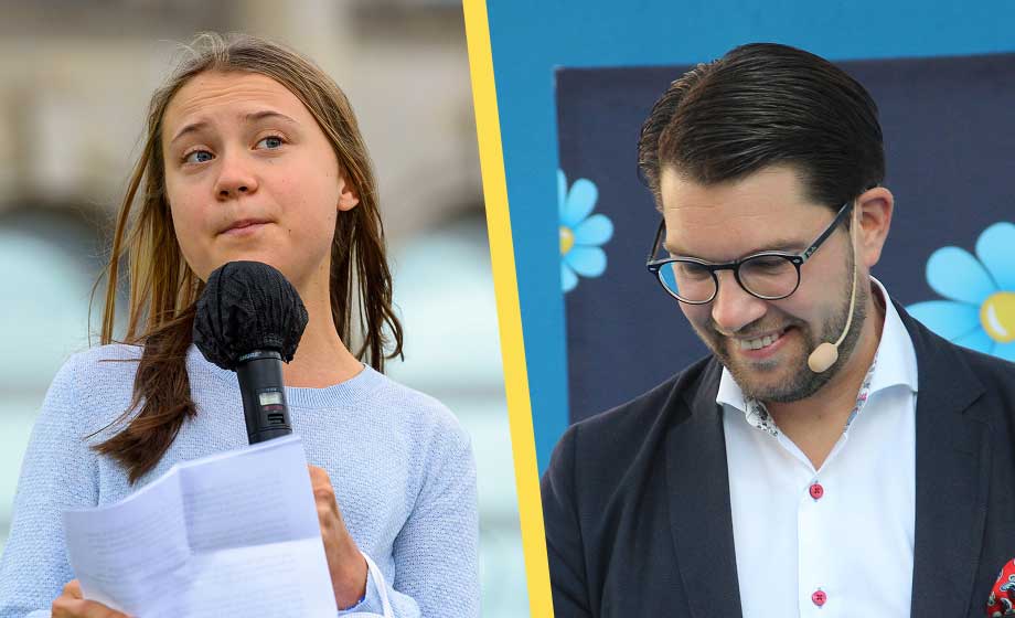 Åkesson avfärdar klimathysterin