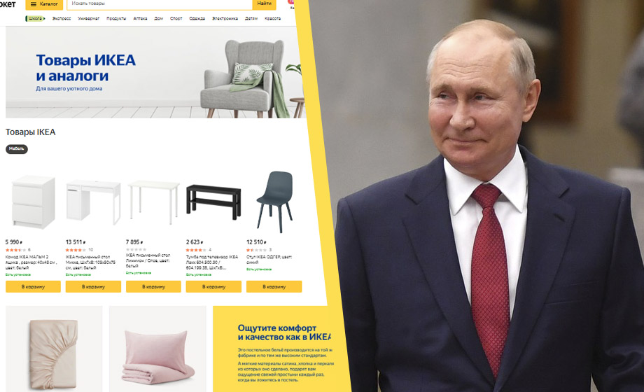 Ikea-möbler fortsätter säljas i Ryssland – trots möbeljättens exit