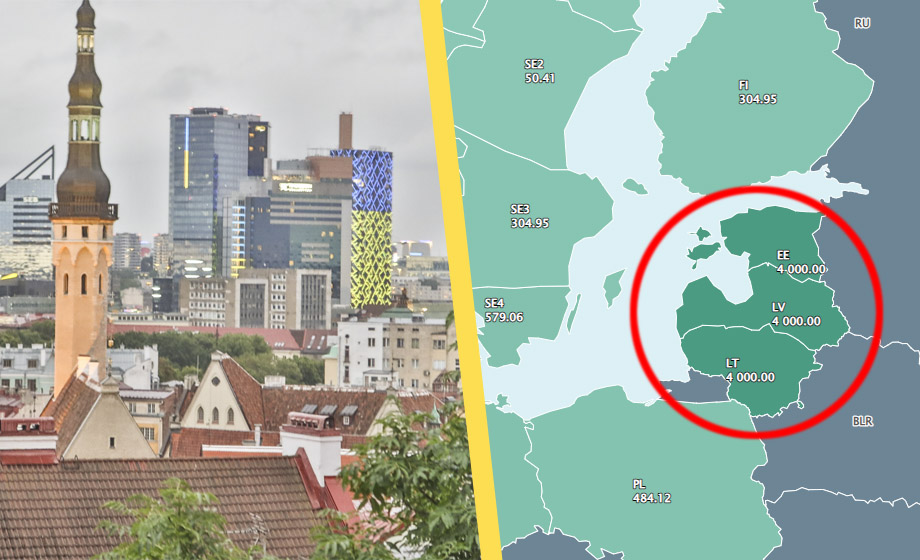 Elpriset slår i taket i Baltikum