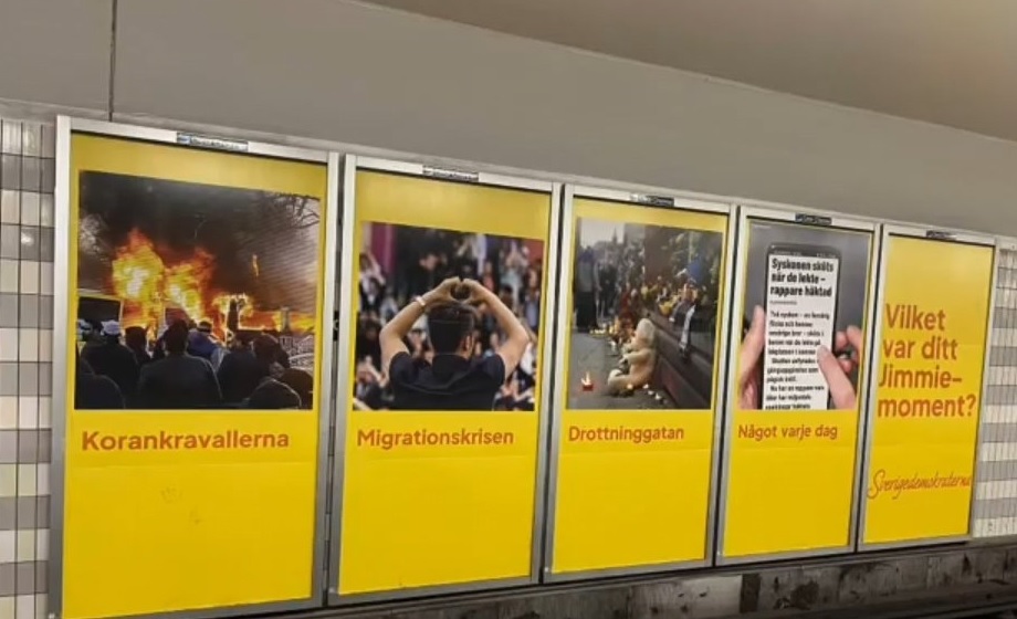 Här är Sverigedemokraternas nya tunnelbanereklam