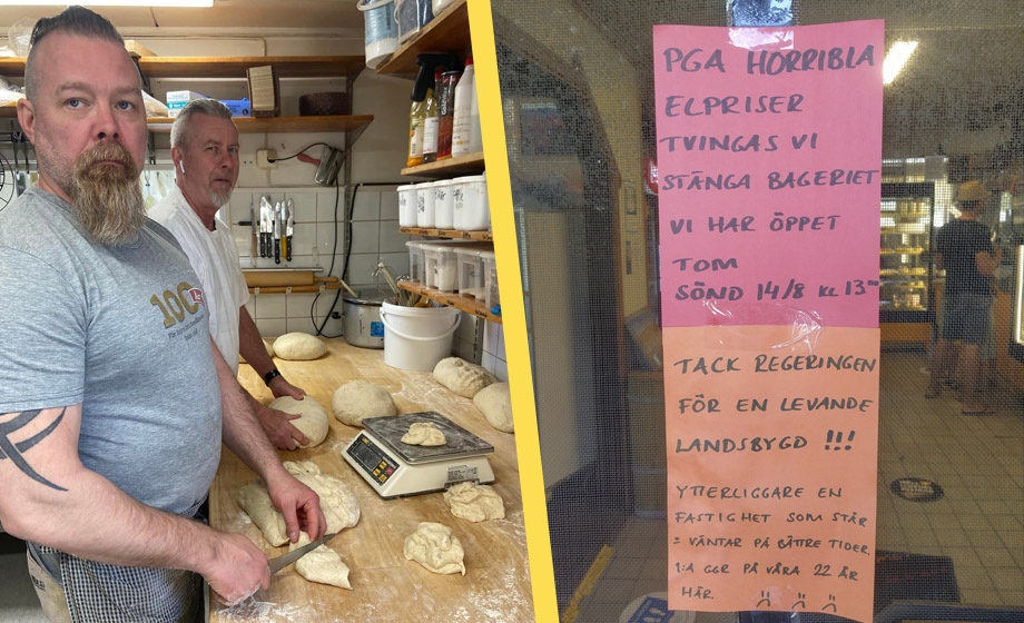 ”Horribla elpriser” tvingar Ölandsbageri att stänga