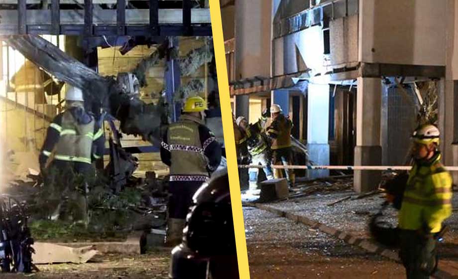 Fastighetsbolag förbereder hyresgäster på bombdåd i porten