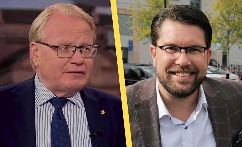 Upprörd försvarsminister bortgjord i tv-debatt
