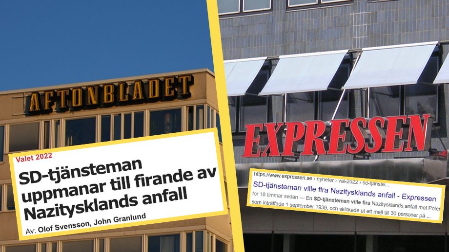 Gammelmedia vägrar svara om fejkad ”naziskandal” i SD