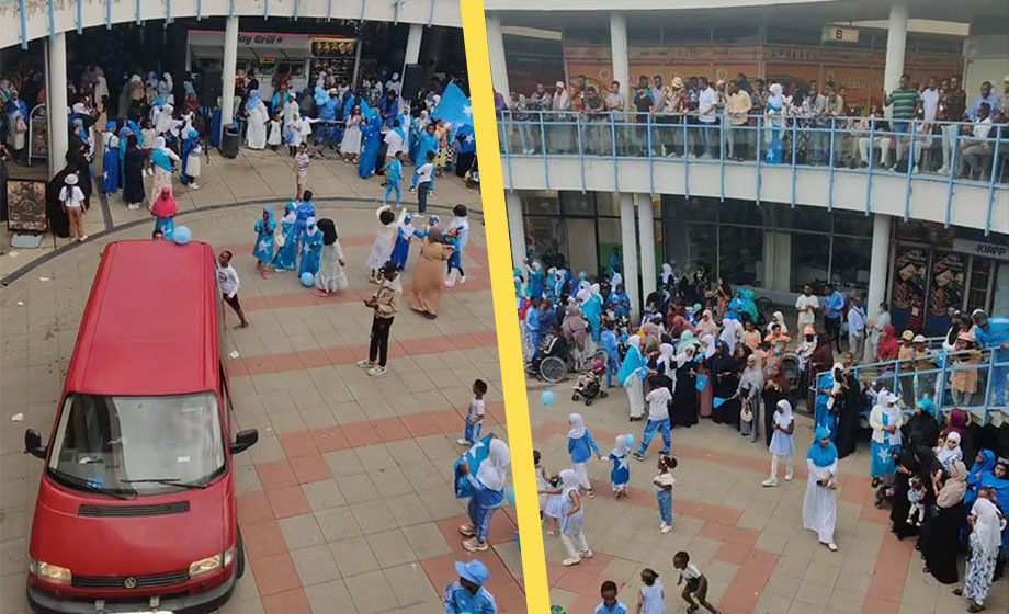 VIDEO: Torget förvandlas till ”Mogadishu”