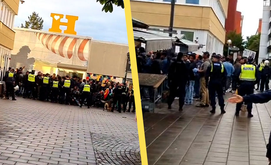 VIDEO: Se eritreanernas kaos i Husby – 6 gripna och 105 omhändertagna