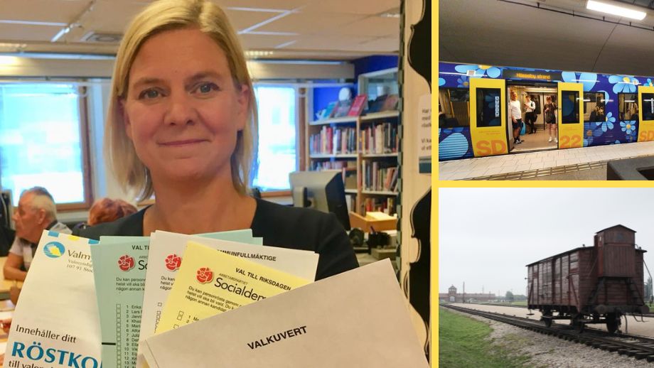 Statsministern jämför SD-reklamen med tåg till koncentrationsläger