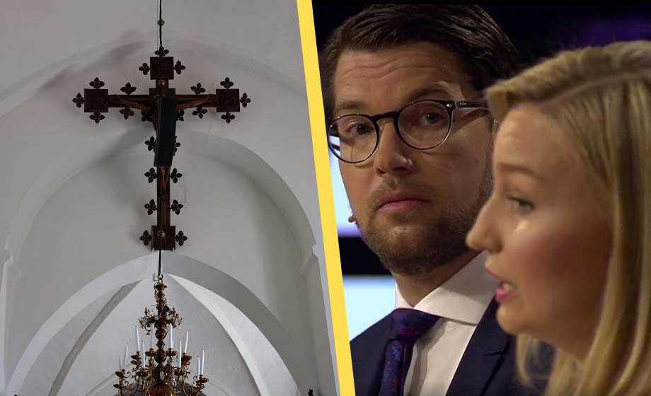 SD mer populära bland kyrkobesökare än KD