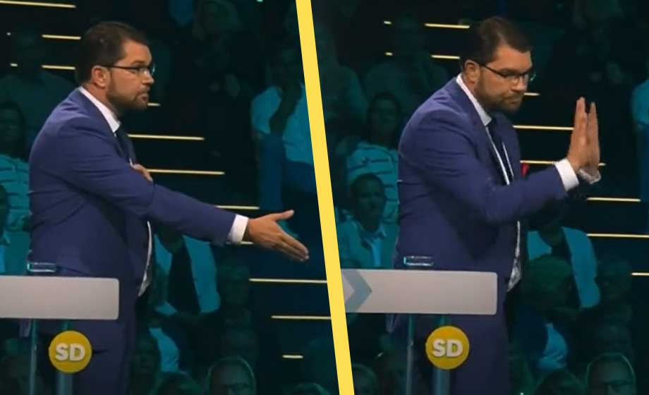 Stenevi vägrade ta Åkesson i hand