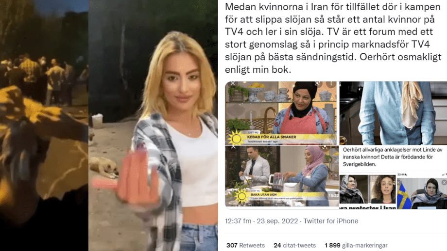 Kritiken mot TV4: Hyr in hijabkockar medan kvinnor mördas i Iran