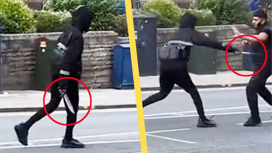 VIDEO: Knivman gick till attack utanför kyrka – två till sjukhus