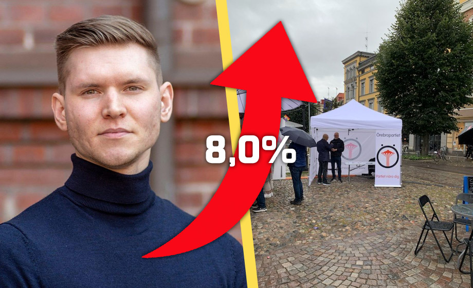 Örebropartiet ökar kraftigt – Allard: ”Jag är aldrig nöjd”