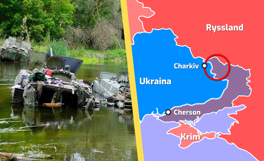 Bakslag för Ryssland i Ukraina