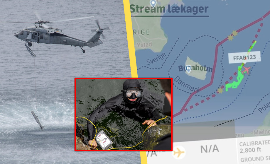 Amerikansk helikopter över Östersjön natten till måndagen