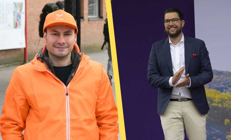 Muslimpartiet Nyans anordnar upphängning av Jimmie Åkesson-docka