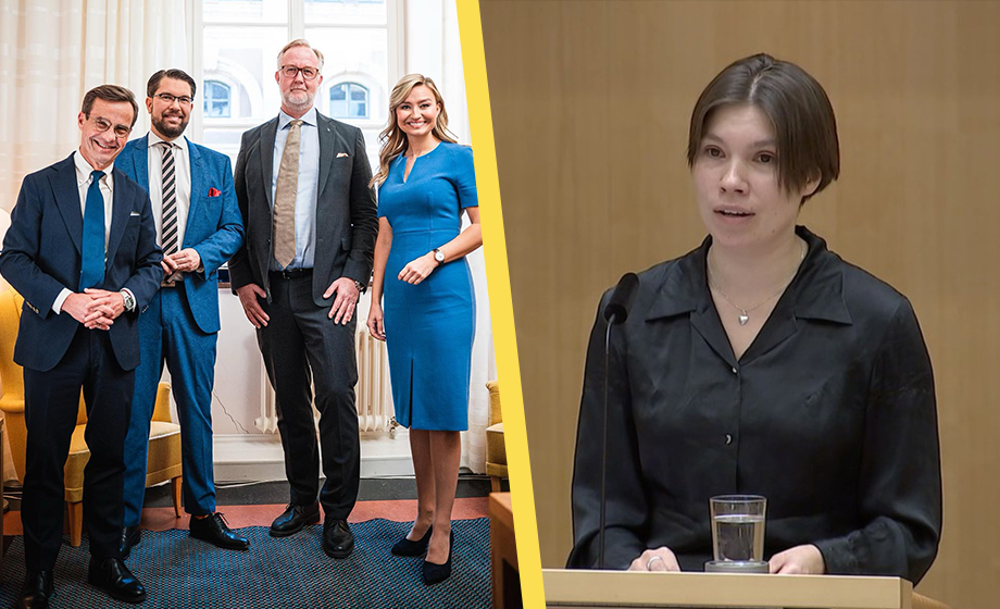 MP-toppen protesterar mot Kristerssons SD-styre: ”Imorgon klär jag mig i svart”