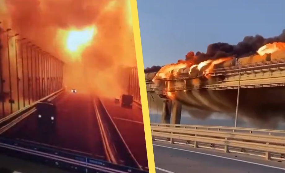 Ukraina tar på sig bombdådet mot Krimbron: ”Början”