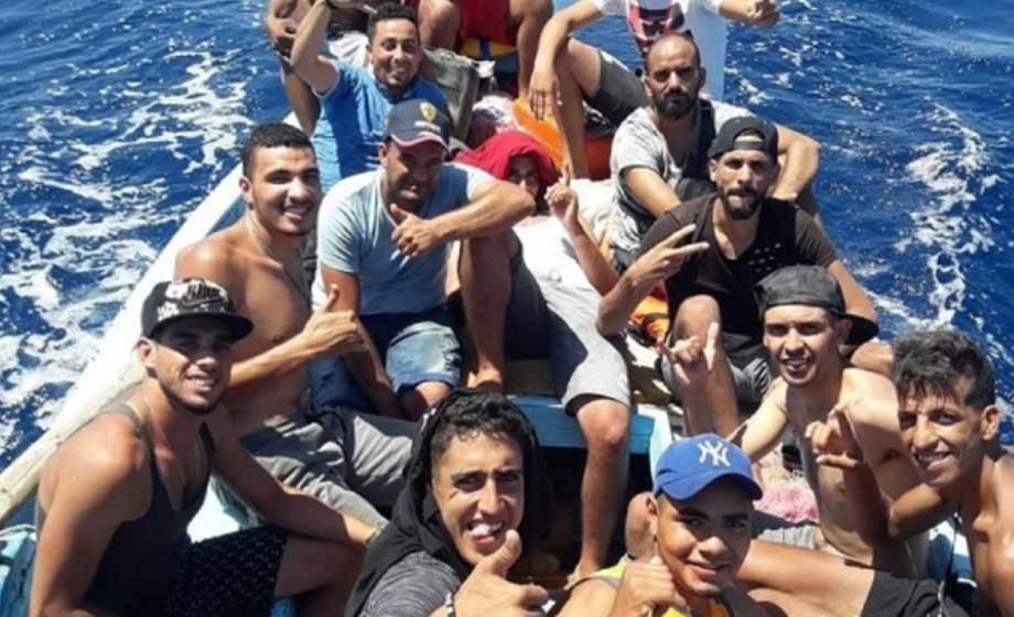 Anstormning av båtmigranter till Kanarieöarna