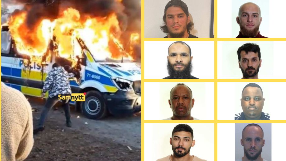 Muslimerna brände upp polisbilar: ”Poliserna flydde som fegisar – Allahu akbar”
