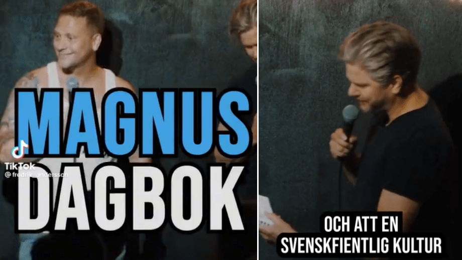 VIDEO: Här ’roastas’ vänsterkomikern Magnus Betnér