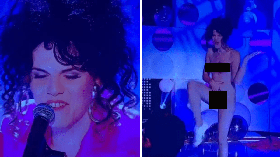 VIDEO: Transartist blottar sig live på TV