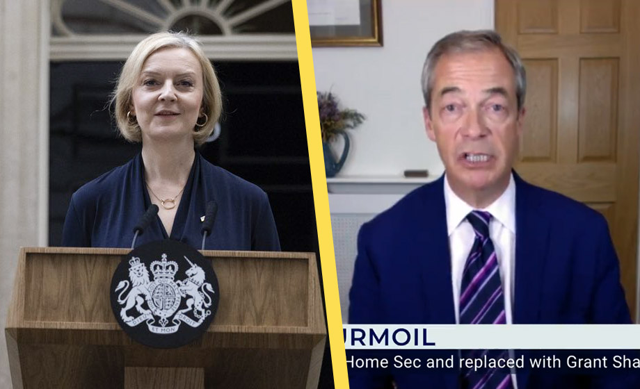 Liz Truss avgår – Nigel Farage: ”Det är en globalistisk kupp”