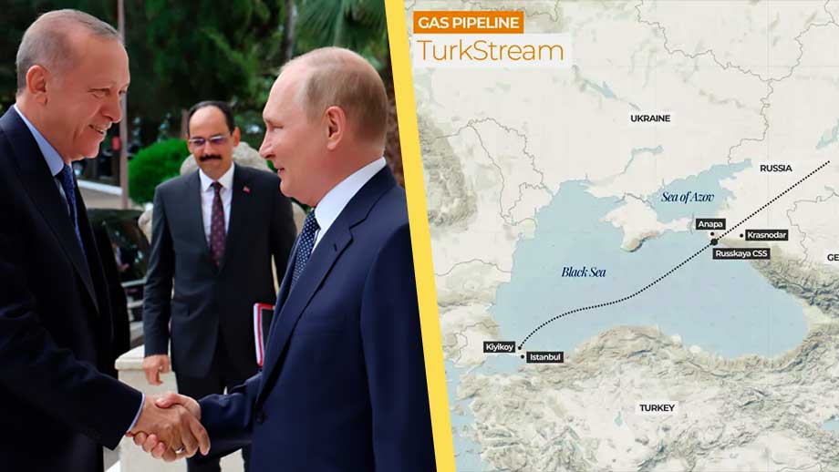 Putin överens med Erdogan: ”TurkStream” ska kringgå EU:s gasembargo