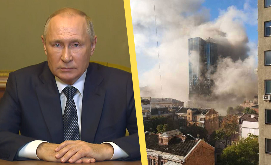 Putins hämnd – massiv raketattack mot Ukraina