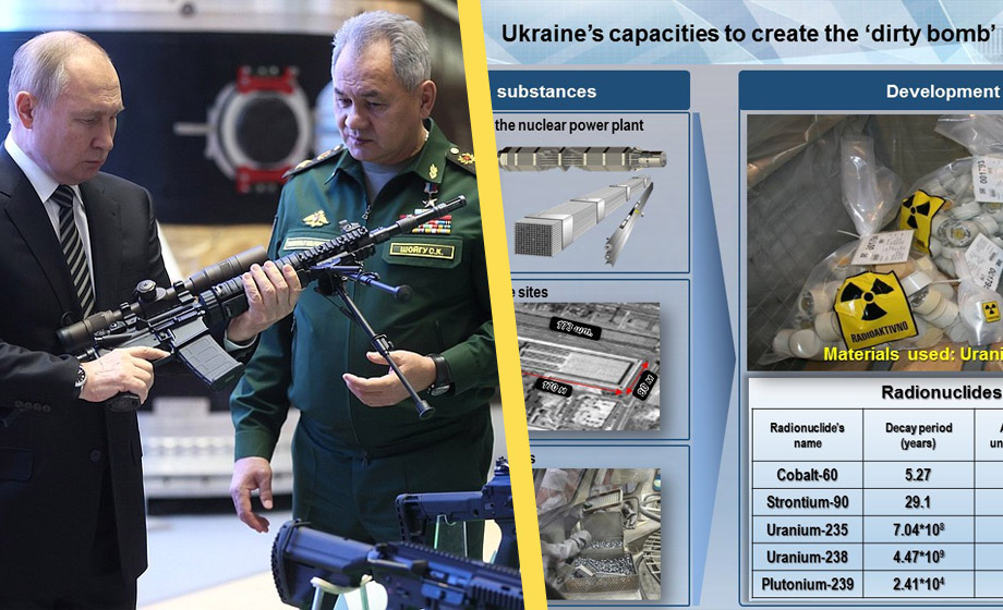 Ryssland: Ukraina planerar detonera ”smutsig bomb”