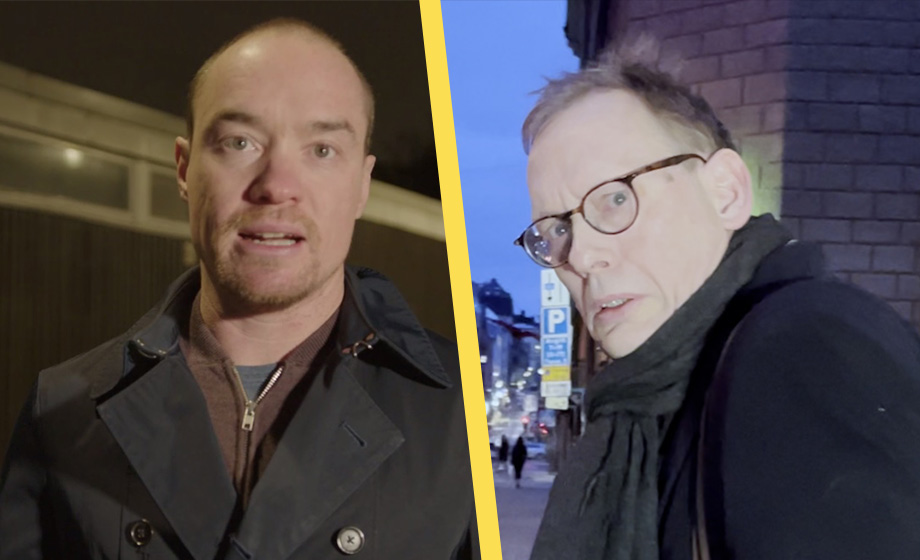 VIDEO: Här konfronteras Aftonbladet-profilen efter bombhotet mot Ekeroth