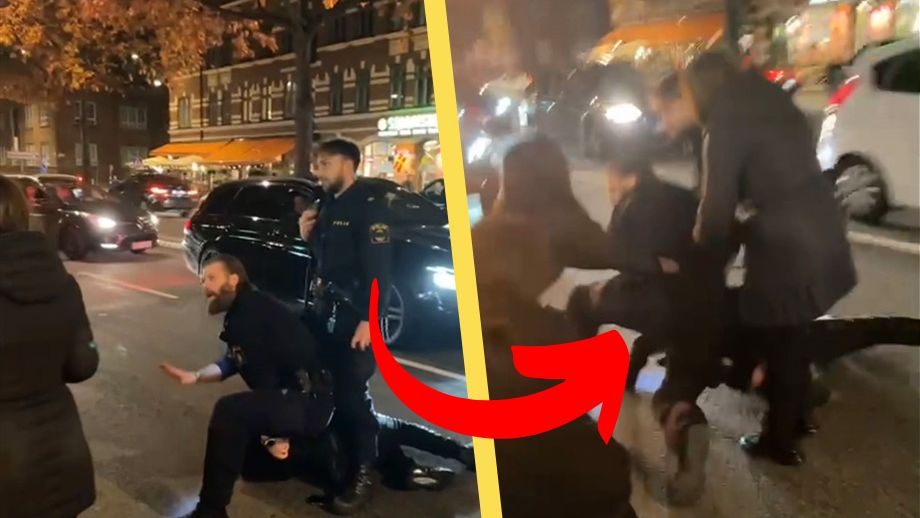 VIDEO: Tjejgäng angriper polispatrull – ”Fucking efterblivna”